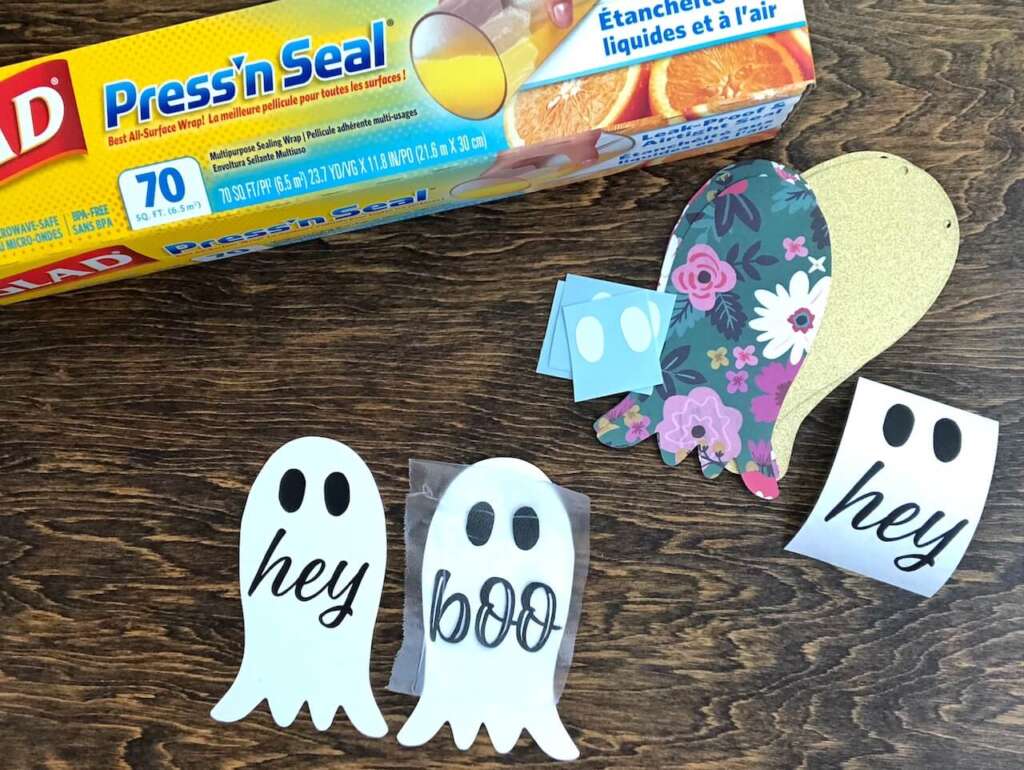 Halloween Ghost Banner - Place vinyl with low tack transfer tape