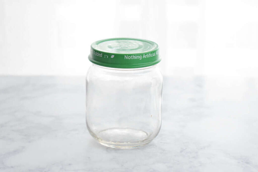 Baby food jar keepsake ornament