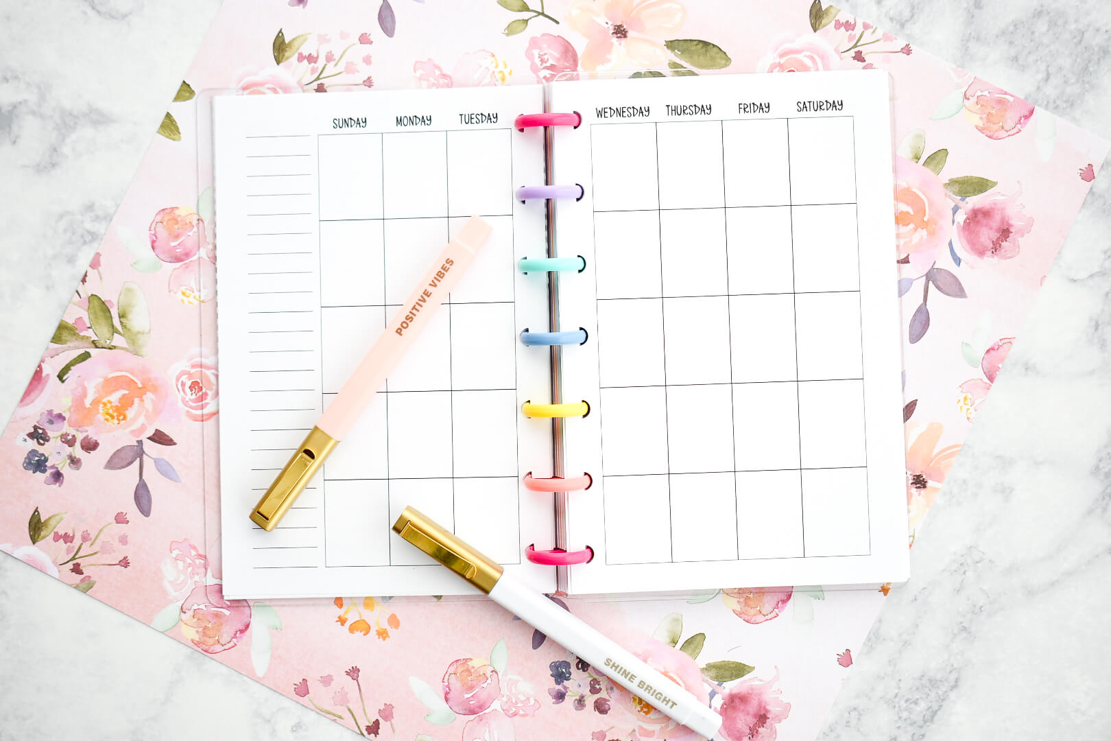 Minimalist Monthly Planner Insert - Craftara Creates