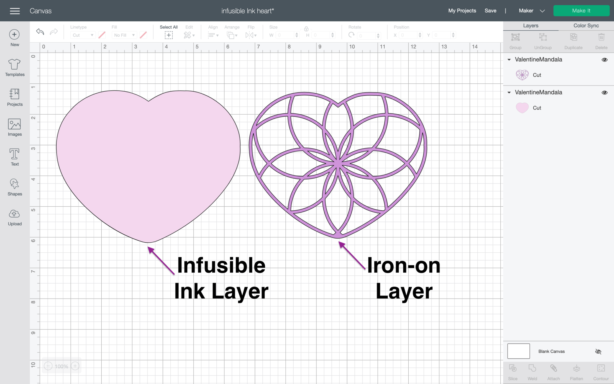How to layer Cricut Infusible Ink with Ironon Vinyl Craftara Creates