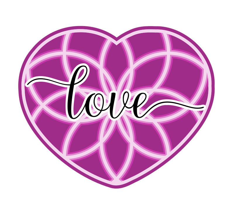 Valentine Mandala SVG