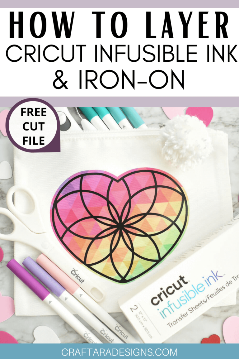 How to layer Cricut Infusible Ink and Iron-on