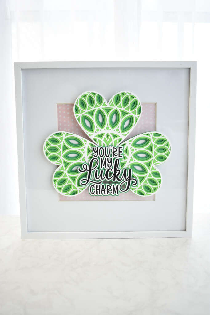 'You're a lucky charm' Shamrock Mandala for Cricut, Cricut Paper Crafts, Cricut St. Patricks Day