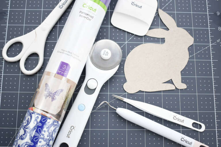 upcycle cardboard boxes with Cricut