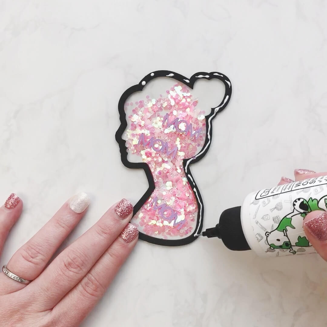 Make a custom shaker card the easy way with Cricut - Craftara Creates
