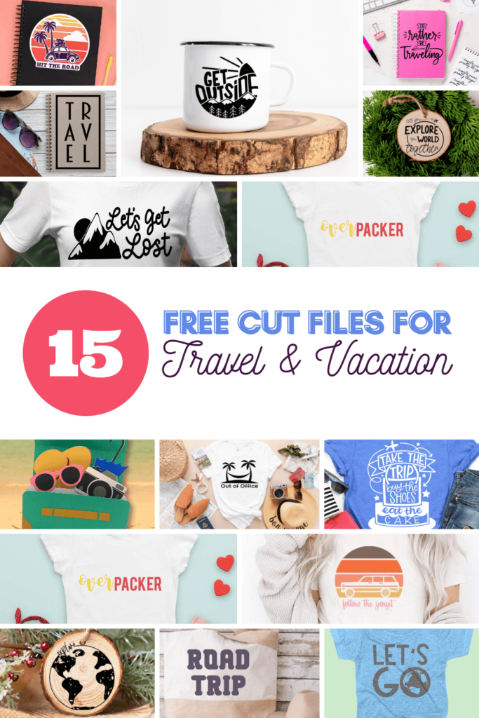 Free Travel and Vacation SVG cut files for Cricut