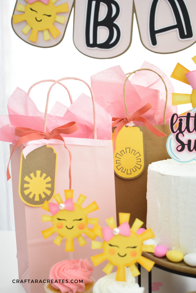 DIY Sunshine Party for a baby shower: Gift Tags