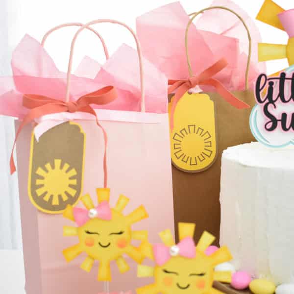 DIY Sunshine Party for a baby shower: Gift Tags