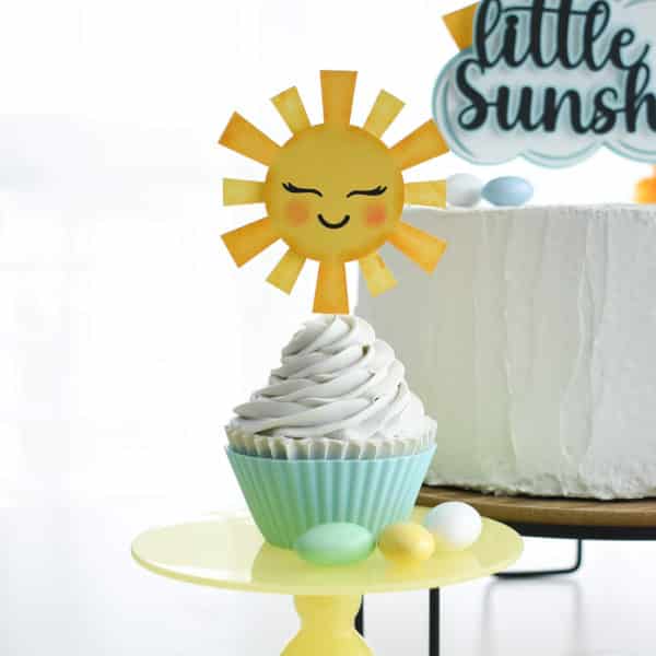 Little Sunshine Cupcake topper