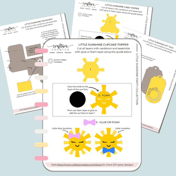 Little Sunshine Collection PDF Assembly Instructions