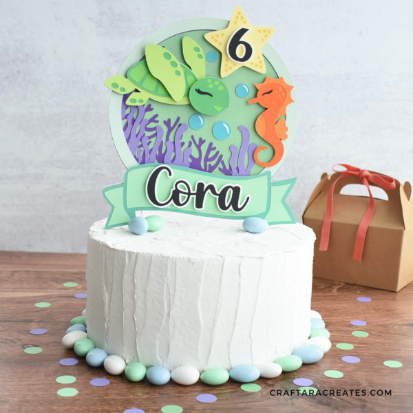 Under The Sea Birthday - Cake Topper