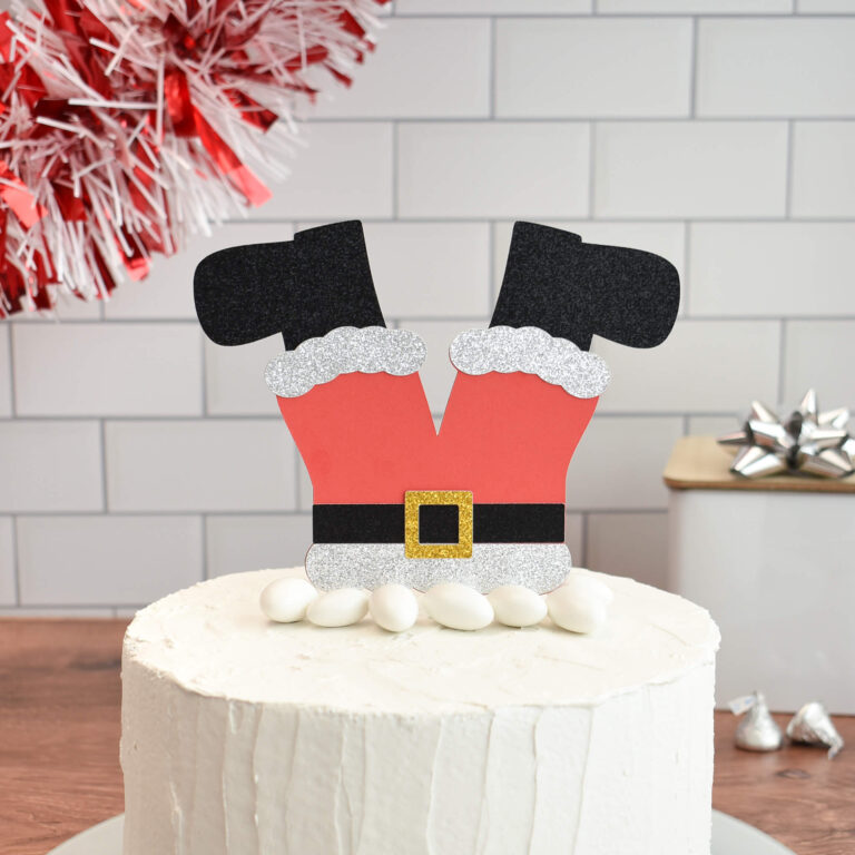 Easy Christmas Cake topper | free cut file
