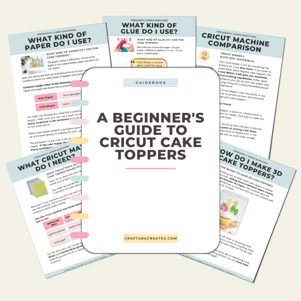 A Beginner's Guide to Cricut Cake Toppers