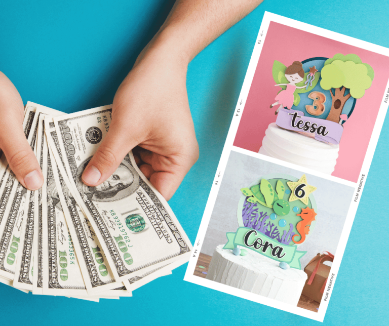 Price Cricut cake toppers to sell
