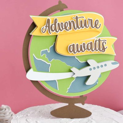 Adventure Awaits Cake topper