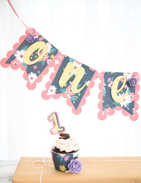 Simple DIY birthday decor with Cricut